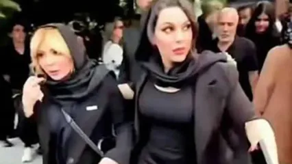 بادیگارد خانم تنومند نیوشا ضیغمی در مسجد شهرک غرب