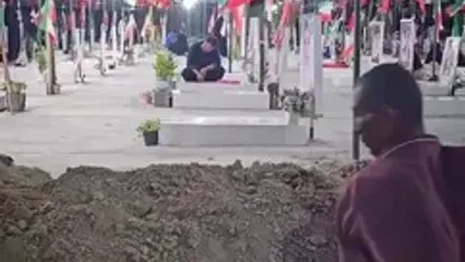 آخرین منزل پیکرهای تازه‌تفحص‌شده شهدای میناب