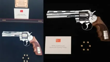 هدیه متفاوت اردوغان به سران ناتو / یک هفت‌تیر با 6 گلوله برای هر مقام!