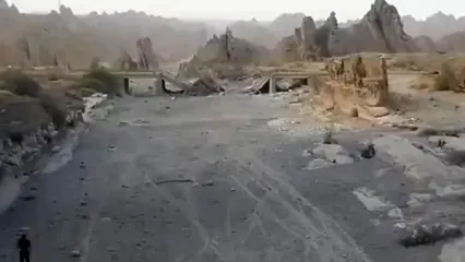 پل سرزه هرمزگان بعد از حمله آمریکا