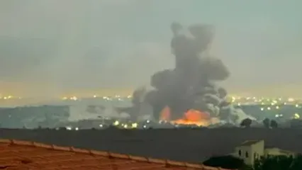 تصاویر منتسب به انفجار یک تونل متعلق به حزب‌الله