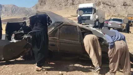مرگ تلخ خواننده جوانرودی در واژگونی پژوپارس در محور روانسر–کامیاران + فلیم