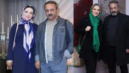 عاشقانه های علی اوسیوند و حمیرا ریاضی در ختم اکبر عبدی که وایرال شد / یک تنه استانداردهای عشق را جابه جا کردند