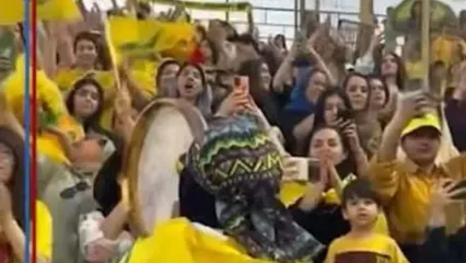 شور زنان آبادانی در شب بازگشت به لیگ برتر