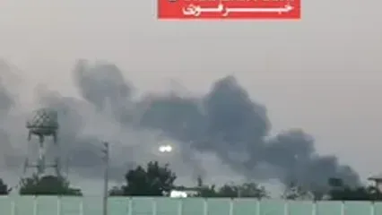 دود سیاه در جنوب تهران ناشی از آتش‌سوزی در انبار ضایعات پلاستیکی است
