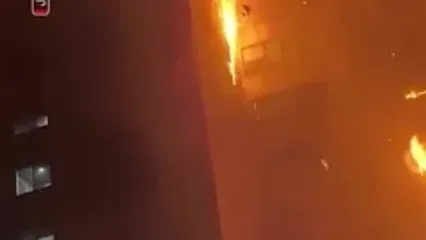 آتش‌سوزی گسترده در ساختمان اداری اندونزی