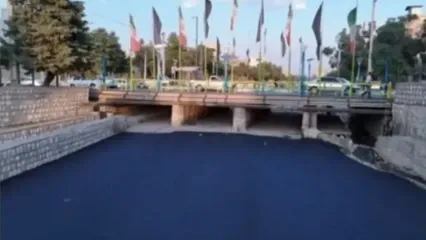 آسفالت‌ریزی رودخانه الیگودرز متوقف شد