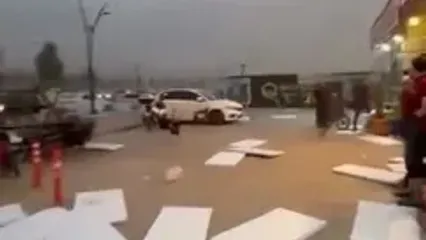 نوبت به ترکیه رسید؛ تصاویر تکان‌دهنده از طوفان ویرانگر