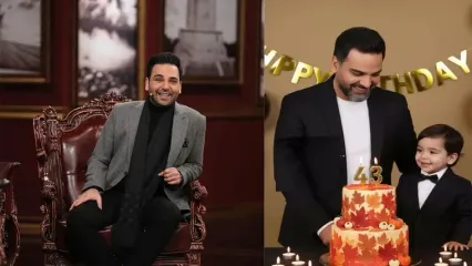 نگاهی به جشن تولد باشکوه و شاهانه 43 سالگی احسان علیخانی با تیپ و استایل‌های باوقار و ایرانی پسند/حرف پشت سرشون زیاده ولی آبانی‌ها رو همه دوست دارند