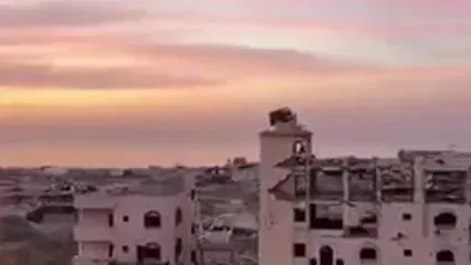 غم انگیزترین غروب در غزه