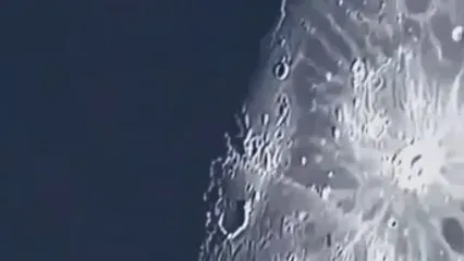 لحظه برخورد ۴ تن آهن آمریکایی به ماه!