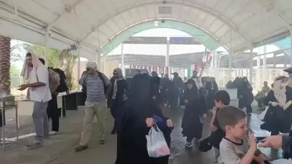 هم‌اکنون | موج بازگشت زائران از پایانه مرزی خسروی