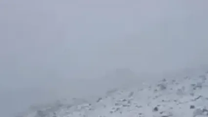 بارش برف تابستانی بر قله دماوند