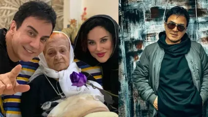 فیلم تلخ از گریه های عمو پورنگ حین نصب سنگ مزار مادرش / عمو خیلی تنها بود