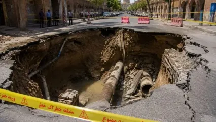 وسعت فرونشست اصفهان در دو سال اخیر ۲۰ درصد افزایش یافت / رسیدن مرز فروریزش‌ ها به میدان نقش جهان و ابنیه‌های تاریخی/ تا فاجعه بزرگ رخ ندهد، اقدام موثر صورت نمی گیرد!