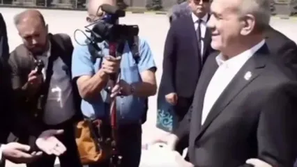 ولخرجی پزشکیان در بدو ورود به قرقیزستان!