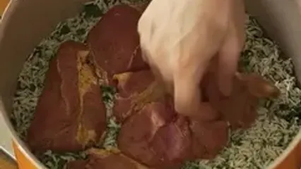 سبزی پلو سمنانی؛ ترکیب جذاب سبزی، گوشت و بادمجان