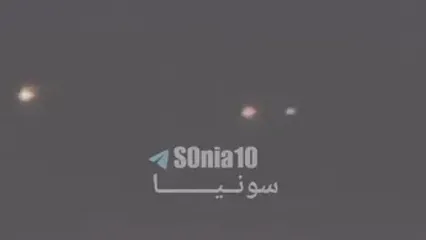 تصاویر منتسب به موشک‌های ایرانی در آسمان اردن