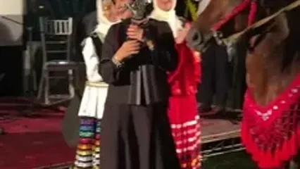 لیندا کیانی در اختتامیه جشنواره فیلم فضای باز لاهیجان