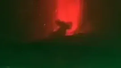فوران آتشفشان در اندونزی