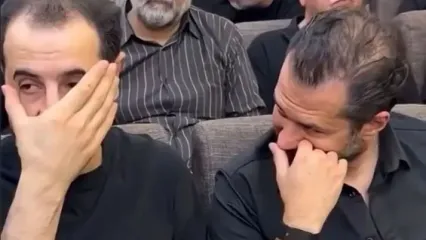 خنده خبرساز ایمان صفا و سیاوش خیرابی وسط مراسم ختم!