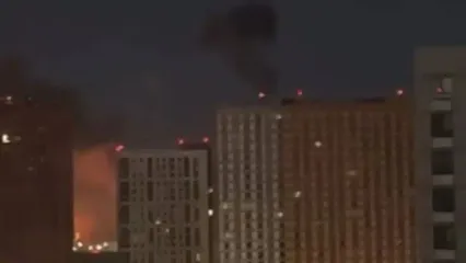 تصاویر آخرالزمانی از حمله اوکراین به پالایشگاه مسکو