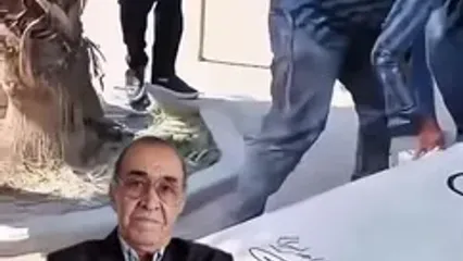 سنگ مزار ایرج در بهشت زهرا نصب شد