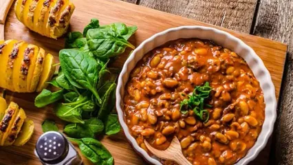 خوراک قارچ و لوبیا؛ ترکیب گیاهی خوشمزه‌ و مقوی