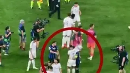 ویدئو: برخورد گرم دو ستاره در پایان نبرد رئال و اینتر