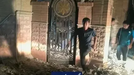 تصاویر دوربین مدار بسته از لحظه اولیه حمله آمریکا