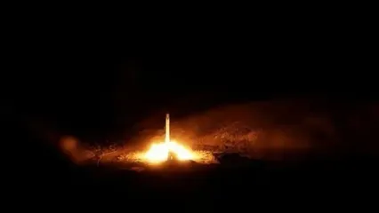 لحظه اصابت موشک ایران به پایگاه آمریکایی در اردن