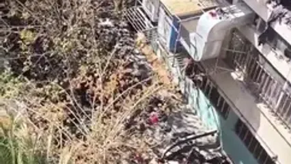 اولین تصاویر از وضعیت کوچه برلن تهران بعد از آتش سوزی