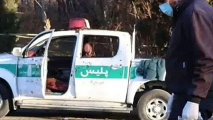 فیلمی از محل شهادت دو مأمور پلیس در حمله امروز