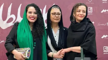 قاب آزیتا حاجیان و دو دختر مشهورش در یک مراسم