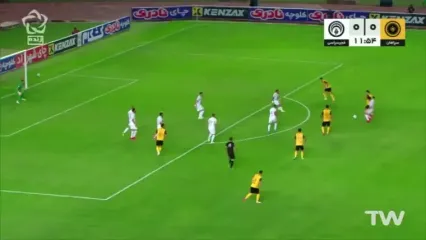 ویدیو: گل اول سپاهان به فجرسپاسی توسط آریا یوسفی