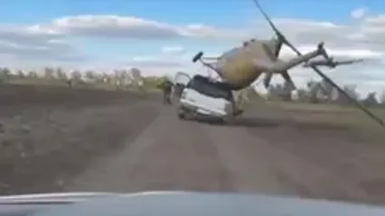 حمل هلیکوپتر با وانت!