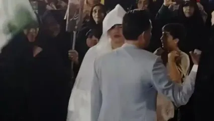 متفاوت‌ترین جشن عروسی در انزلی با چاشنی فنون رزمی