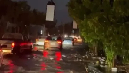 وضعیت دیروز لواسان بعد از بارش شدید باران
