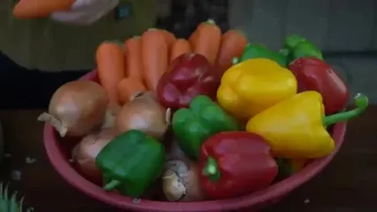 غذای روستایی در کامبوج؛ پخت غذای سنتی با دو نوع ماهی، آناناس و سبزیجات