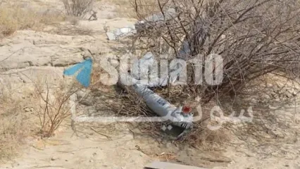 ویدئوی لحظه سرنگونی یک پهپاد بر فراز قشم