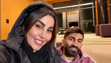 فیلم تغییر چهره زیاد اکرم بانو همسر علیرضا بیرانوند با فیلرهای زیاد / عاشقانه با همسرش با آهنگ کاش نری