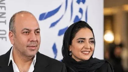 درخشش استایل زوج هنری در یک شب‌نشینی کاملاً هنری/ از تیپ متفاوت نرگس محمدی تا لباس ساده علی اوجی!