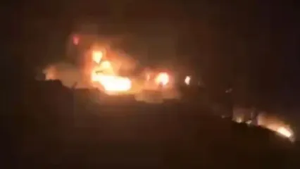 انفجار مهیب یک ابرنفتکش در تنگه هرمز