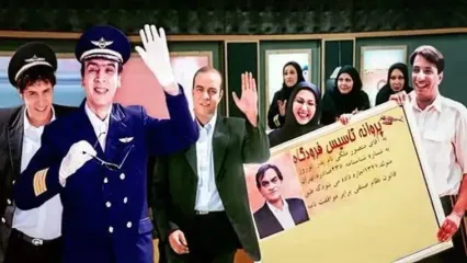 جواد عزتی و آقاخانی سکانس «کمربندها را ببندیم» را تکرار کردند
