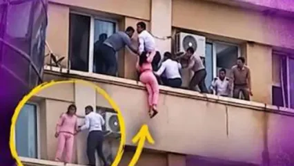 لحظه نجات دختر 19 ساله با فداکاری کارکنان بیمارستان!