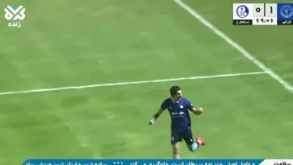 گل دوم گل‌گهر مقابل استقلال خوزستان توسط عباسی